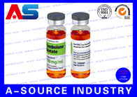 Testosteron Enanthate 250 Peptide Flakon Etiketleri Plastik Su Geçirmez Tıbbi İlaç Laboratuvarları Etiket Tasarımı
