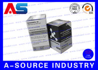Kağıt Tıp Karton 10ml Flakon Kutuları Etiketleri Baskı Mat Finish Anavar / Testosteron