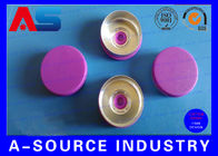Işık Mor Renk 20 mm Alüminyum Plastik Malzeme ISO 9001 Cap Kapalı çevirin