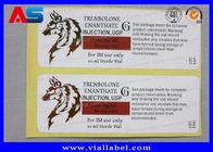 Özel Altın Folyo Laboratuvar Etiketleri 10ml Steril Şişe için çıkartıcılar İlaç uyarı etiketlerini basın