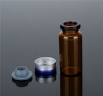 Esansiyel Yağ Küçük Cam Şişeler 8ml, Kauçuk ve Altın Kapaklı Amber Enjeksiyon Cam Flakon