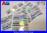 Özelleştirilebilir Sticker Renkli 10ml Flakon Laboratuvar Test için Testosteron Etiketler