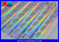 10ml Gümüş Hologram Düzeltme Kanıtlı Güvenlik Etiketleri Çizik Kodları 3D Hologram Baskı