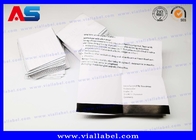 Kağıt Peptideleri Broşür Baskısı, Paket Ekleme Açıklama Kağıt A4 Boyutu Katlanabilir