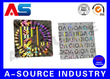 Büyük 2D Hologram Boşluk Özel Holografik Etiketler Yazdırma Makinesi 20 x 20mm