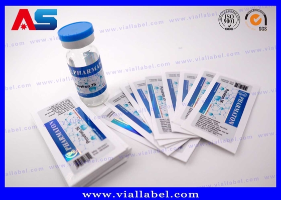 Holografik Baskı Peptid 10ml Şişe Etiketleri Özel Tasarım Özel şişe çıkartmaları