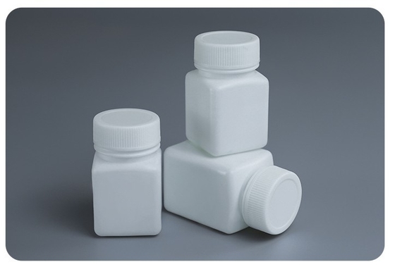 HDPE tıbbi plastik hap kavanozu çocuk geçirmez kapağı ve koruma mühürlü ilaç hap şişeleri
