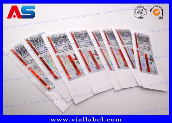 CMYK Peptid Flakon Etiketleri İlaç İçin Cam Şişe Etiket Baskı Fabrikası Su geçirmez Güçlü yapıştırıcı