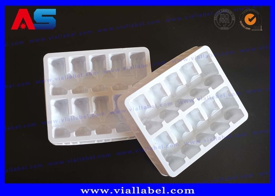 2ml 10 Flakon Plastik Blister Tepsi, İlaç Plastik Flakon Tepsileri Beyaz