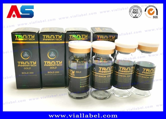 Farmasötik Peptid Sarms Kağıt Flakon Paket Kutusu Hologram Logo UV Kaplama 10ml şişe etiketleri