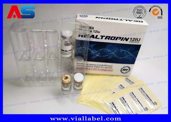 Somatropina Hcg Paketleme Kağıt Enjeksiyon Flakon Kutusu BİDİ BİLİK BİLDİRİM DİLGELERİ için Etiketle