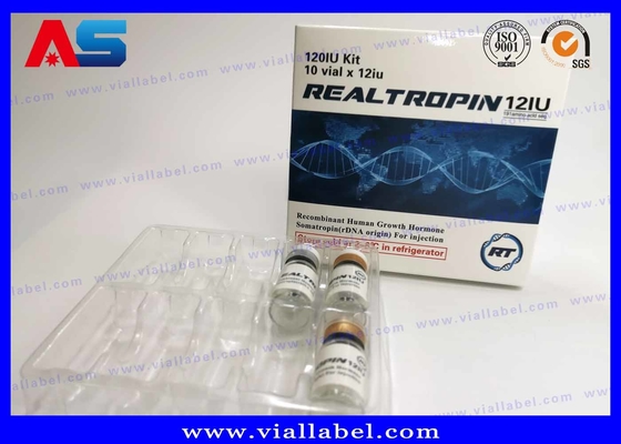 Somatropina Hcg Paketleme Kağıt Enjeksiyon Flakon Kutusu BİDİ BİLİK BİLDİRİM DİLGELERİ için Etiketle