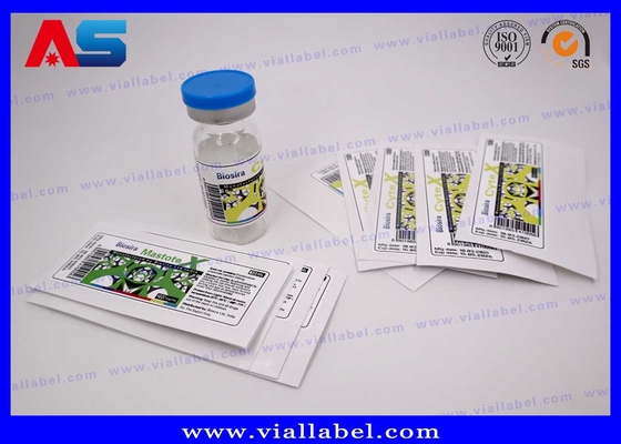 Peptid Şişeleri Farmasötik Etiket Baskı Melanotan 2 4C 2ml viyole şişe için