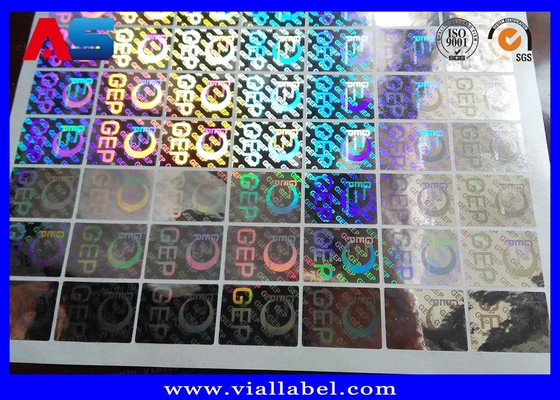 Yapıştırıcı Kazınabilir Holografik Mühür Etiket Özel Tasarım