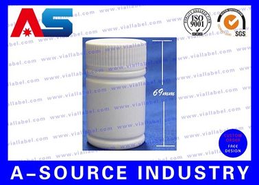Tıp 50ml Plastik Hap Şişesi 69mm Uzun 38mm Geniş Plastik Hap Kapları