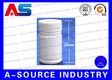 50 Tab için 56mm Uzun 32mm Geniş 500pcs Adedi için Tıp 30ml PE Plastik Biberon Şişesi