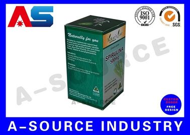 Kapsüller Paket Kutusu Parlak Dönüşüm Farmasötik Paket Kutusu / İlaç Kağıdı Kutusu Hap Şişesi İçin