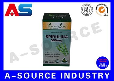 Kapsüller Paket Kutusu Parlak Dönüşüm Farmasötik Paket Kutusu / İlaç Kağıdı Kutusu Hap Şişesi İçin