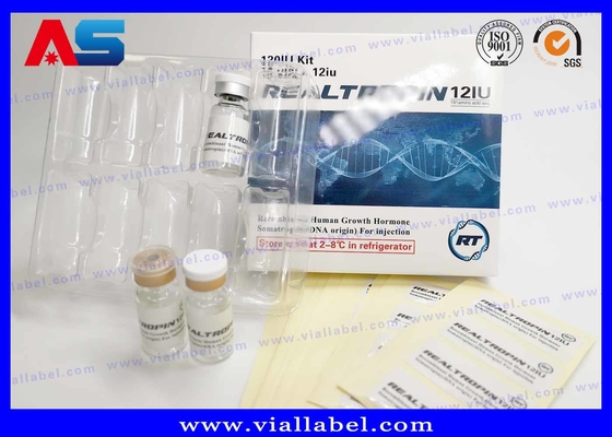2ml / 3mL / 5mL / 10mL Paketleme Hcg Kağıt Kutusu Etiketi Ve Plastik Blister özel yapımı