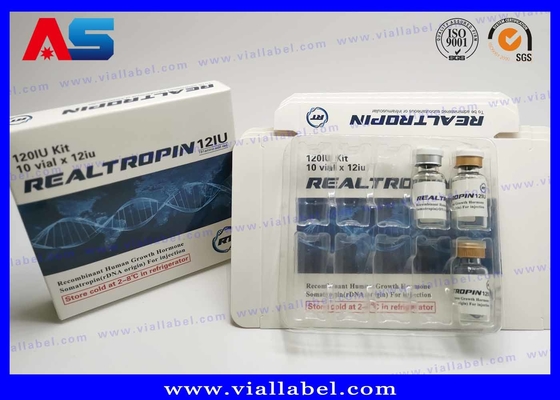 2ml / 3mL / 5mL / 10mL Paketleme Hcg Kağıt Kutusu Etiketi Ve Plastik Blister özel yapımı