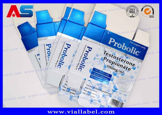 Bodybuilding Propionat 1ml Ampul Kutuları Baskı Farmasötik Küçük şişeler için tasarım kutuları