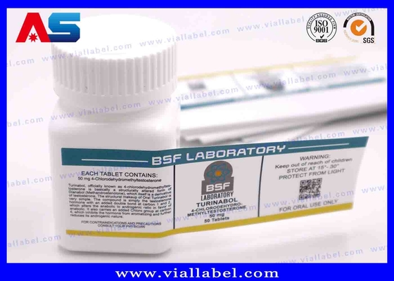 Oral Tablet İçin Plastik Çocuklardan Uzak Şeffaf Hap Şişeleri Güçlü Yapıştırıcı Suya Dayanıklı