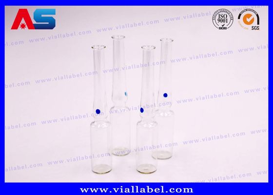 Yüksek Permeabillik Hyaluronik Asit 1ml / 2ml baskı Ampoule Şeffaf Cam Şişe Çözümü