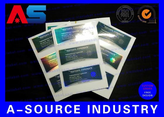 Matt Finish Su geçirmez Plastik Eczane Şişesi Etiketleri Peptidler için çıkartmalar / Tirz