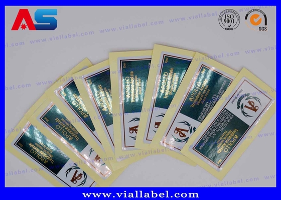 Özel Logo 10ml Şişe Etiketler Altın Folyo Rengi Güçlü Yapıştırıcı