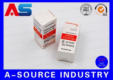 Şişe Kutusu ambalajı Biolab Güvenlik Karton Şişe Kutusu 10ml Şişe Kutusu Rezil Noktalı UV Baskı