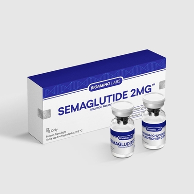 İki şişe şeklinde parlak Semaglutide Kutusu İçeride Kutusu Farmasötik ambalaj
