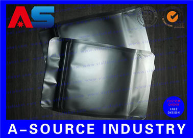 Matt Black Heat Seal Alüminyum folyo çantaları zip kilitli / Mylar Yumruklu alüminyum folyo zip kilitli çantalar