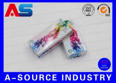 5 Flakon 2 mL Şişe İlaç Ambalaj Kutusu, Plastik Tepsi ile 325g Kaplamalı Kağıt Hap Kutusu