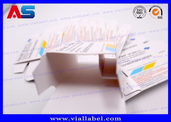 Özel cam şişe kağıt 10ml Pregnyl Hcg ilaç ambalaj kutusu için şişe kutuları
