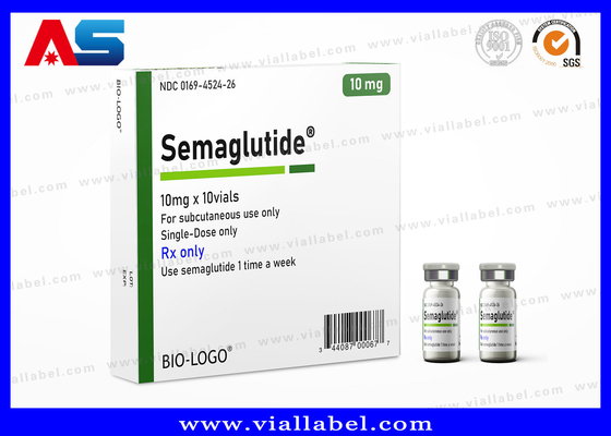 Semaglutide 2ml Flakon Kutusu UV Parlak Laminat ve Özel Tasarımla Baskı