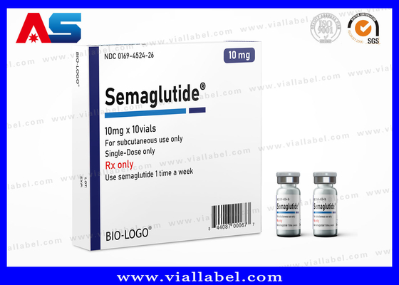 Semaglutide 2mg Paketi Ücretsiz Tasarımı İçin Özel Ampul / Şişe Cam Şişe Kağıt Kutuları