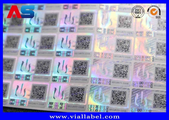 Çizimsiz Holografik Etiketler Ücretsiz Tasarımla Baskı MOQ 10000pcs