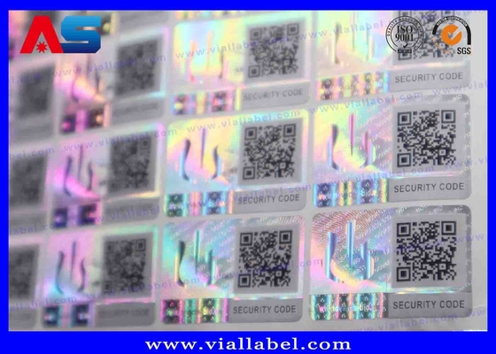 Çizimsiz Holografik Etiketler Ücretsiz Tasarımla Baskı MOQ 10000pcs