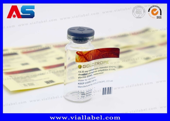 Açık 10ml şişe çıkartmaları Çin'de yapılmış özel baskı Şeffaf 10ml şişe etiketleri Su geçirmez