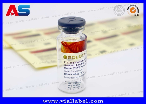 Açık 10ml şişe çıkartmaları Çin'de yapılmış özel baskı Şeffaf 10ml şişe etiketleri Su geçirmez