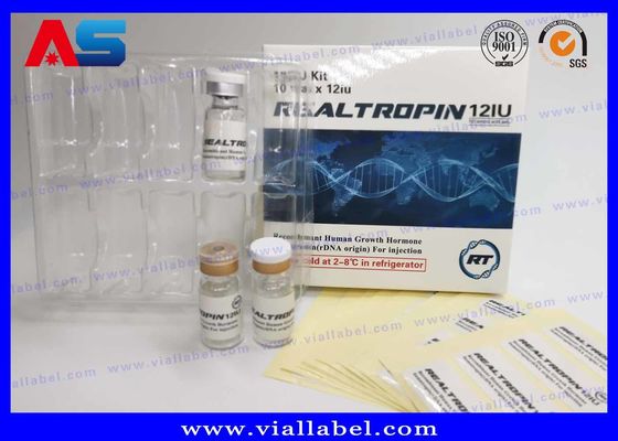 peptides 5mg-30mg Paket Kağıt İlaç Paketi Kutu 10 Flakon Özel Tasarım
