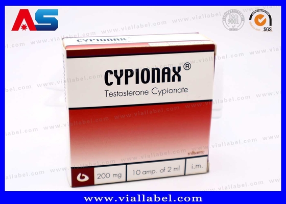 Özel 10 ml şişe kutuları 10 şişelik plastik tepsilerle Ampuller Anti sahte baskı