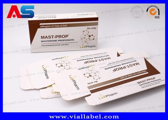 10ml Şişe Kutuları Laboratuvar Pharma 375g Yüksek Kaliteli Kağıt Farmasötik Özel Tasarım