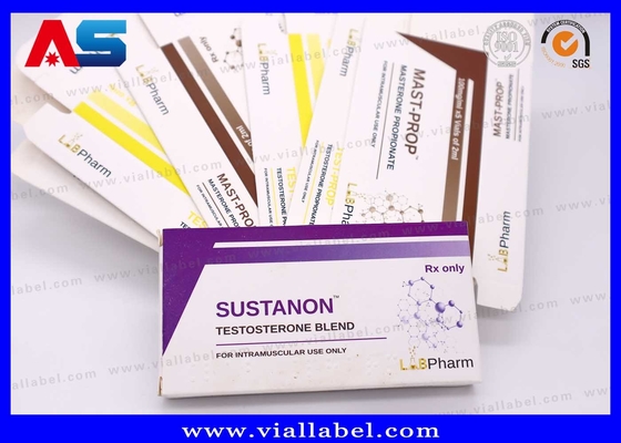 10ml Şişe Kutuları Laboratuvar Pharma 375g Yüksek Kaliteli Kağıt Farmasötik Özel Tasarım