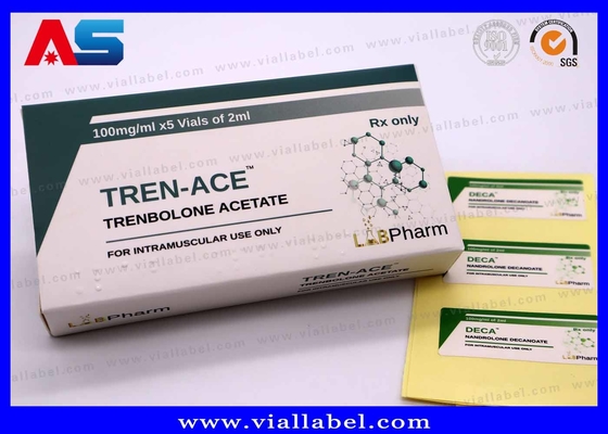 10ml Şişe Kutuları Laboratuvar Pharma 375g Yüksek Kaliteli Kağıt Farmasötik Özel Tasarım