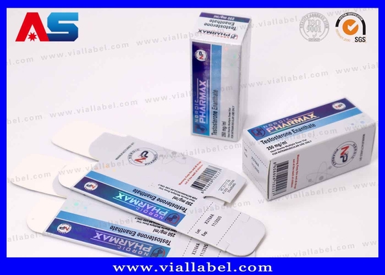 10ml Test Enan Şişeleri için Lüks Lazer & Rezümlü Kağıt Kutusu