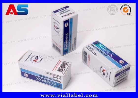 10ml Test Enan Şişeleri için Lüks Lazer & Rezümlü Kağıt Kutusu