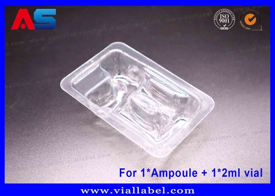 Açık PET Blister Tepsisi 1ml Ampule ve 2ml Şişe için Çift Odalı Güvenli Ambalaj. ISO sertifikalı, 12+ yıllık ihracat uzmanlığı.