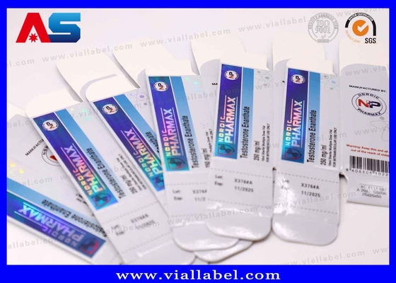 Geri dönüştürülebilir PET ekleyici ile 10ml holografik şişe kutu