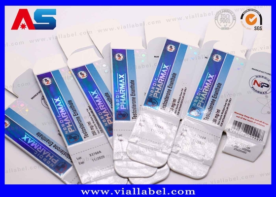 Geri dönüştürülebilir PET ekleyici ile 10ml holografik şişe kutu